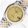 Image 1 : Rolex Mens 2T Champagne Index Datejust 41 Wristwatch