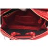 Image 9 : Balenciaga Red Leather Small Blanket Square Bag