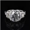 Image 1 : 4.05 ctw CENTER Diamond Platinum Ring (4.97 ctw Diamonds)