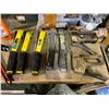 Image 7 : GROUP LOT OF MISC TOOLS - HACK SAWS, CLAMPS, ANGLES, SQUARE SET, PLANER & STAPLERS -