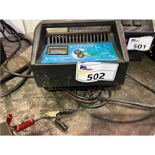 MOTOMASTER NAUTILUS BATTERY CHARGER WITH MICROPROCESSOR