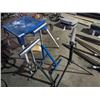 Image 3 : GROUP LOT OF FOLDING TABLE SAW STAND WITH 3 RUN OFF ROLLERS