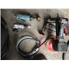 Image 1 : BIN OF PNEUMATIC TOOLS. ORBITAL SANDER, 3/8" DRILL, DIE GRINDERS, MINI TRIMMER, MICRO GRINDER