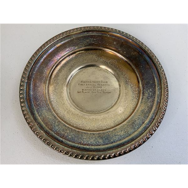 1946 HYANNIS YACHT CLUB REGATTA WINNERS TROPHY DISH