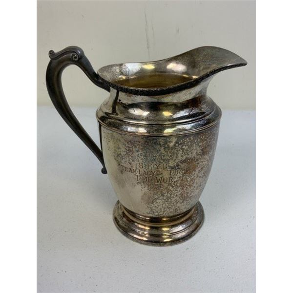 1952 YACHT CLUB REGATTA WINNERS TROPHY SILVER PITCHER