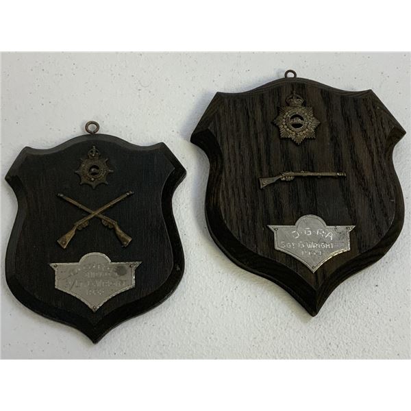 1934-35 CANADA MILITARY SHOOTING TROPHIES NAMED CANADIAN PLAQUES