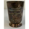 Image 1 : VINTAGE BRITISH ARMY R.A.F. REGIMENTAL MILITARY SILVER TROPHY MUG CUP