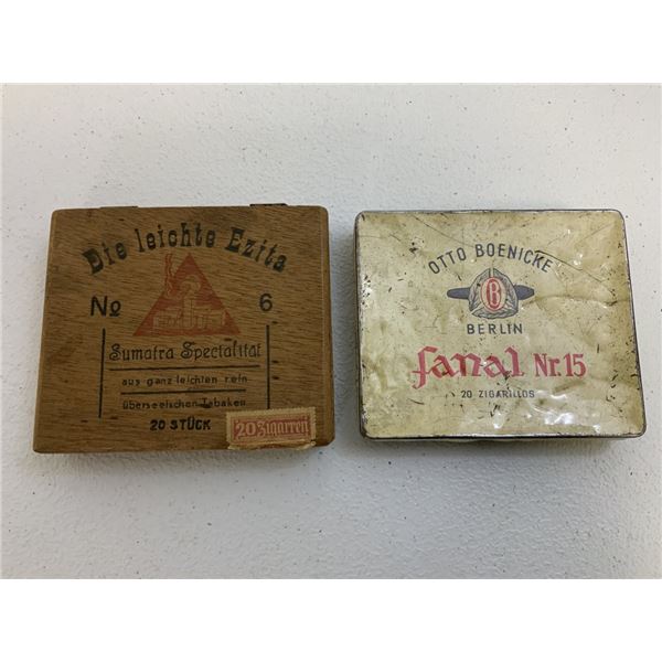 VINTAGE NAZI GERMANY ERA  CIGARETTES AND CIGARILLOS BOXES