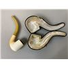 Image 3 : ANTIQUE MEERSCHAUM AND AMBER PIPE IN FITTED CASE