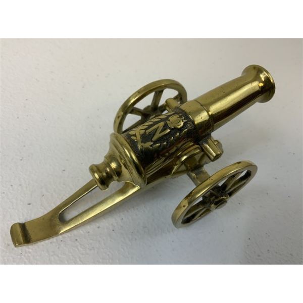 VINTAGE FRENCH NAPOLEONIC BRASS CANNON MODEL