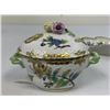 Image 4 : VINTAGE HUNGARIAN HEREND PORCELAIN "BUTTERFLIES" SOUP BOWL AND DISH