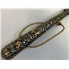 Image 2 : VINTAGE ARGENTINIAN SILVER AND GOLD HANDLED GAUCHO RIDING WHIP REBENQUE