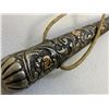 Image 4 : VINTAGE ARGENTINIAN SILVER AND GOLD HANDLED GAUCHO RIDING WHIP REBENQUE