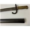 Image 2 : ANTIQUE FRENCH CHASSEPOT MODEL 1866 YATAGHAN SWORD BAYONET MATCHING NUMBERS