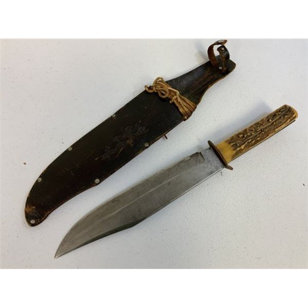 VINTAGE YORK CUTLERY SOLINGEN GERMANY ORIGINAL BOWIE KNIFE WITH SHEATH