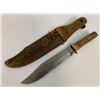 Image 2 : VINTAGE YORK CUTLERY SOLINGEN GERMANY ORIGINAL BOWIE KNIFE WITH SHEATH