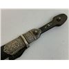 Image 10 : ANTIQUE RUSSIAN COSSACK CAUCASIAN KINJAL DAGGER SILVER DECORATED
