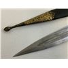 Image 5 : ANTIQUE RUSSIAN COSSACK CAUCASIAN KINJAL DAGGER GOLD ZARNISH DECORATED