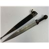 Image 6 : ANTIQUE RUSSIAN COSSACK CAUCASIAN KINJAL DAGGER GOLD ZARNISH DECORATED