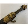 Image 9 : ANTIQUE RUSSIAN COSSACK CAUCASIAN KINJAL DAGGER GOLD ZARNISH DECORATED