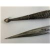 Image 3 : ANTIQUE RUSSIAN COSSACK CAUCASIAN KINJAL DAGGER 84 SILVER DECORATED