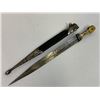 Image 4 : ANTIQUE RUSSIAN COSSACK CAUCASIAN KINJAL DAGGER 84 SILVER DECORATED