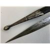 Image 6 : ANTIQUE RUSSIAN COSSACK CAUCASIAN KINJAL DAGGER 84 SILVER DECORATED