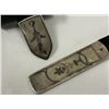 Image 7 : ANTIQUE RUSSIAN COSSACK BELT CAUCASIAN SILVER NIELLO 1913 DATED