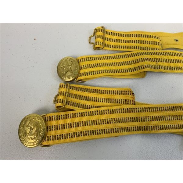 USSR LOT OF 2 NAVY AND ARMY OFFICERS DAGGER BELTS