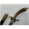 Image 10 : ANTIQUE GERMAN HUNTING DAGGER SHORT SWORD HIRSCHFANGER WITH ETCHED BLADE