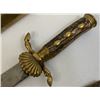 Image 10 : ANTIQUE GERMAN LARGE HUNTING DAGGER SHORT SWORD HIRSCHFANGER WITH ETCHED BLADE