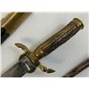 Image 9 : ANTIQUE GERMAN LARGE HUNTING DAGGER SHORT SWORD HIRSCHFANGER WITH ETCHED BLADE