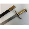 Image 3 : ANTIQUE GERMAN M1871 BAYONET WITH ETCHED BLADE AND SCABBARD