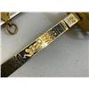 Image 10 : IMPERIAL GERMANY MINIATURE PRESENTATION SWORD WITH ENGRAVED GILDED BLADE
