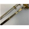 Image 6 : IMPERIAL GERMANY MINIATURE PRESENTATION SWORD WITH ENGRAVED GILDED BLADE