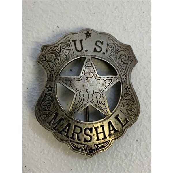 VINTAGE OBSOLETE US MARSHAL BADGE