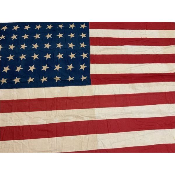 USA VINTAGE WWII ERA 48 STAR AMERICAN FLAG