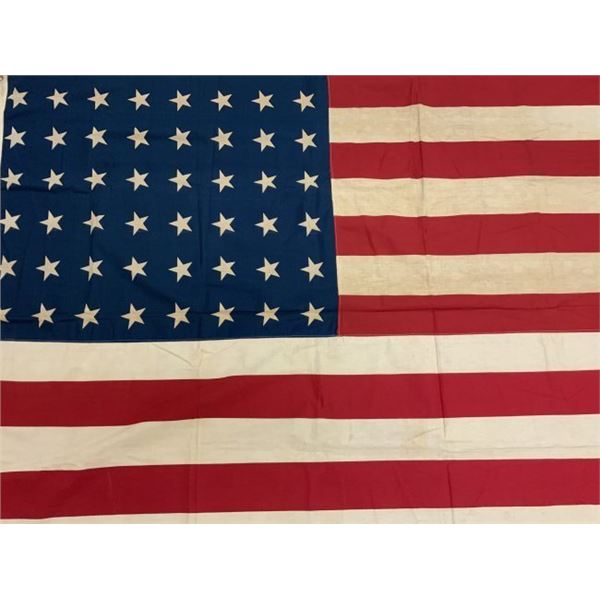 USA VINTAGE WWII ERA 48 STAR AMERICAN FLAG