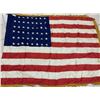 Image 2 : USA VINTAGE WWII ERA 48 STAR AMERICAN FLAG WITH FRINGES