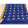 Image 4 : USA VINTAGE WWII ERA 48 STAR AMERICAN FLAG WITH FRINGES