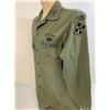 Image 2 : VINTAGE US ARMY AIRBORNE RANGER OFFICER MARKSMAN GREEN UNIFORM SHIRT - NAMED