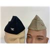 Image 1 : WWII US NAVY OFFICERS LOT OF 2 GARRISON CAPS