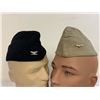 Image 2 : WWII US NAVY OFFICERS LOT OF 2 GARRISON CAPS