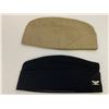 Image 4 : WWII US NAVY OFFICERS LOT OF 2 GARRISON CAPS