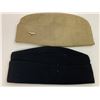 Image 5 : WWII US NAVY OFFICERS LOT OF 2 GARRISON CAPS