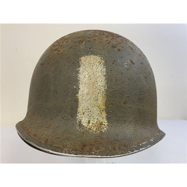 WWII US M1 FIXED BALE STEEL HELMET WITH CAPAC LINER