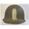 Image 1 : WWII US M1 FIXED BALE STEEL HELMET WITH CAPAC LINER