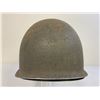 Image 3 : WWII US M1 FIXED BALE STEEL HELMET WITH CAPAC LINER