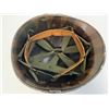 Image 6 : WWII US M1 FIXED BALE STEEL HELMET WITH CAPAC LINER