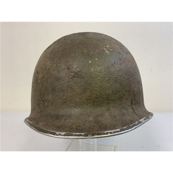WWII US M1 FIXED BALE STEEL HELMET